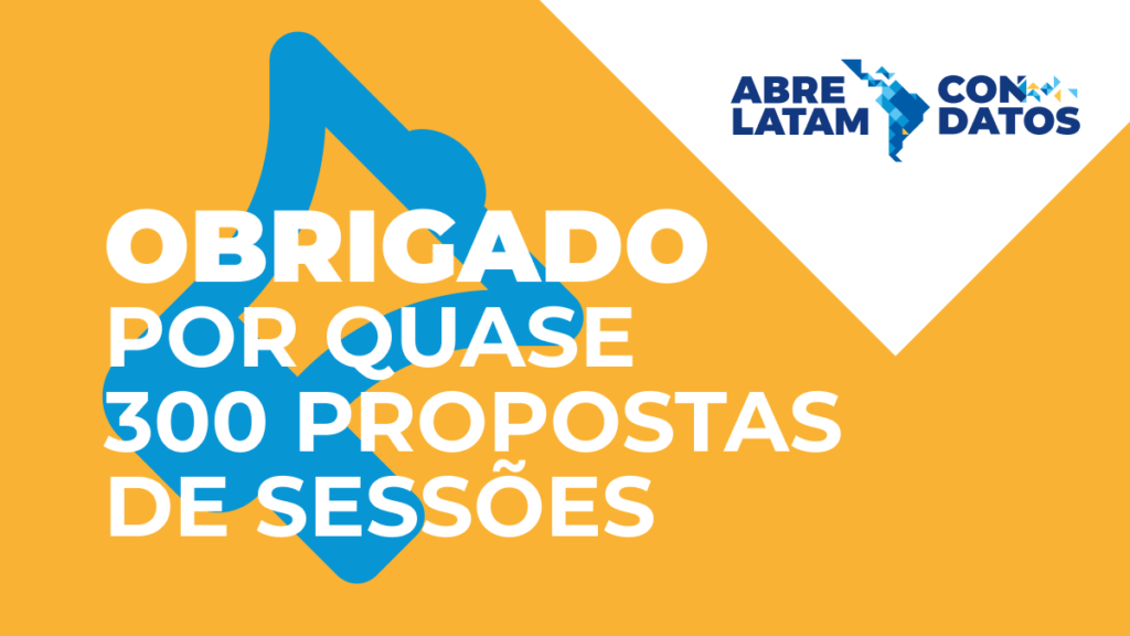 Obrigado por quase 300 propostas de sessoes
